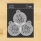 Holly, Jolly and Jingle Cookie Stencil Set | C978 by Designer Stencils | Cookie Decorating Tools | Baking Stencils for Royal Icing, Airbrush, Dusting Powder | Reusable Plastic Food Grade Stencil for Cookies | Easy to Use & Clean Cookie Stencil